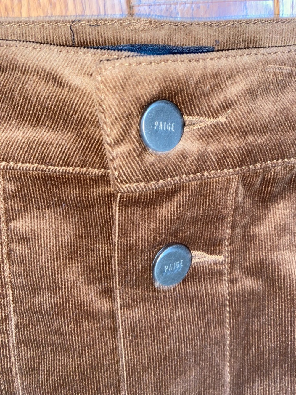 Paige $269 Meadow Brown Corduroy Midi Pencil Skirt | Size 4 NWOT - Picture 7 of 13